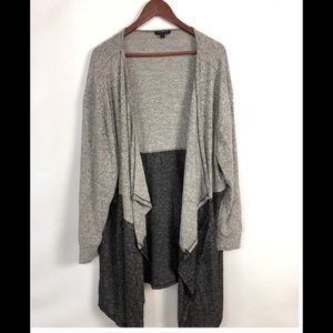 Lane Bryant open front drape sweater